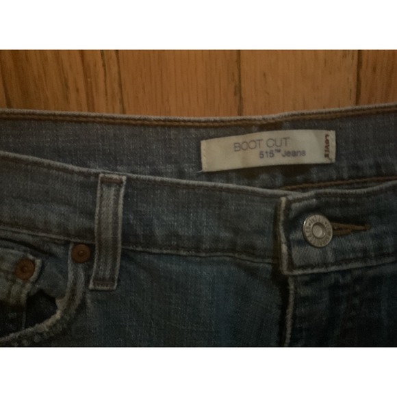 Levi's 515 Bootcut Jeans Women Blue Medium Wash Stretch Denim Cotton Size 16M - Picture 2 of 4